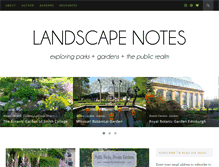 Tablet Screenshot of landscapenotes.com
